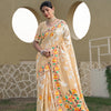 Dhiyona GR Women's Kaashi Beige Cotton Jamdani Saree