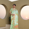 Dhiyona GR Women's Kaashi Green Cotton Jamdani Saree