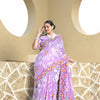 Dhiyona GR Women's Kaashi Lavender Cotton Jamdani Saree