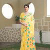 Dhiyona GR Women's Kaashi Yellow Cotton Jamdani Saree