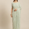 Dhiyona GR Women's Kaira Green Georgette Embellished Saree