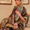 Dhiyona GR Women's Kalista Desire Black Woven Jamewar Kashmiri Banarasi Saree