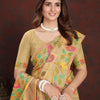 Dhiyona GR Women's Karvaah Beige Cotton Jamdani Saree