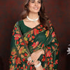 Dhiyona GR Women's Karvaah Cadmium Green Cotton Jamdani Saree