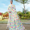 Dhiyona GR Women's Karvaah Off-White Soft Cotton Jamdani Saree