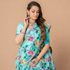 Dhiyona GR Women's Karvaah Sky Blue Cotton Jamdani Saree
