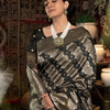Dhiyona GR Women's Kavya Silk Black Banarasi Silk Woven Saree