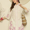 Dhiyona IE Women Floral Embroidered Pure Cotton Kurta with Trouser