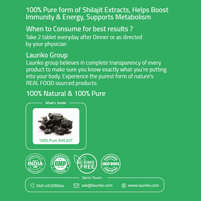 Laurik Himalayan Sj 1000Mg Tablets| Sj Tablets Boosts Stamina, Strength And Support Vitality