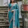 Rama Rama Soft Tussar Silk Saree
