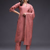 Indyancart SN Women's Ethnic Motifs Yoke Design Kurta with Trousers & Dupatta