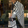 Women's Crepe Off White Printed Celebrity Saree With Blouse Piece