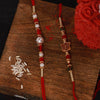 Dhiyona Unisex Set Of 2 Stone Beaded Rakhi