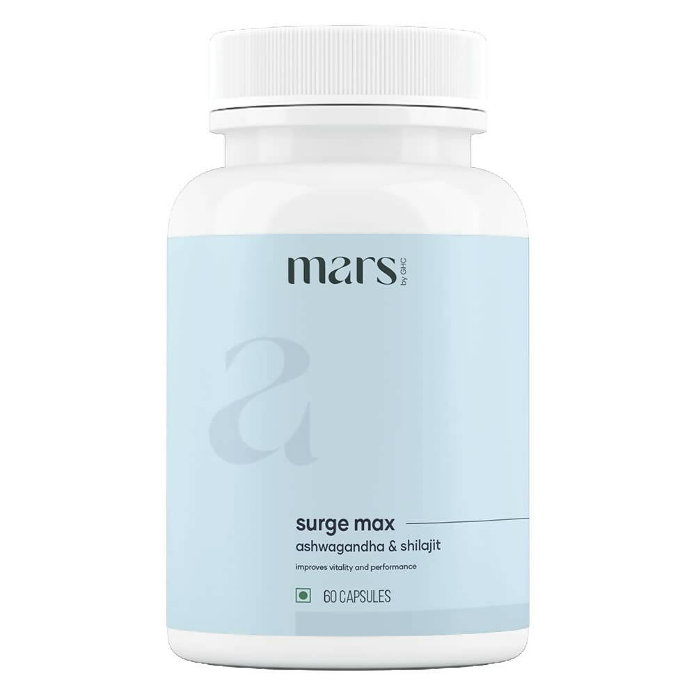 Mars By GHC Surge Max Capsules with Ashwagandha, Gokshura, Safed Musli - Indyancart
