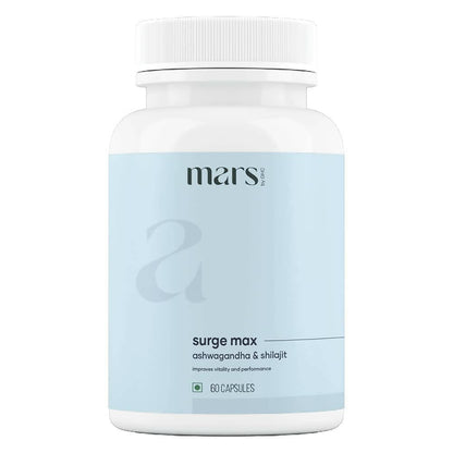 Mars By GHC Surge Max Capsules with Ashwagandha, Gokshura, Safed Musli - Indyancart