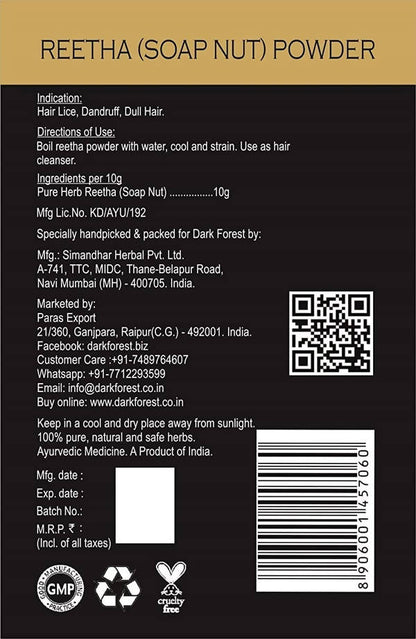 Dark Forest Reetha Powder