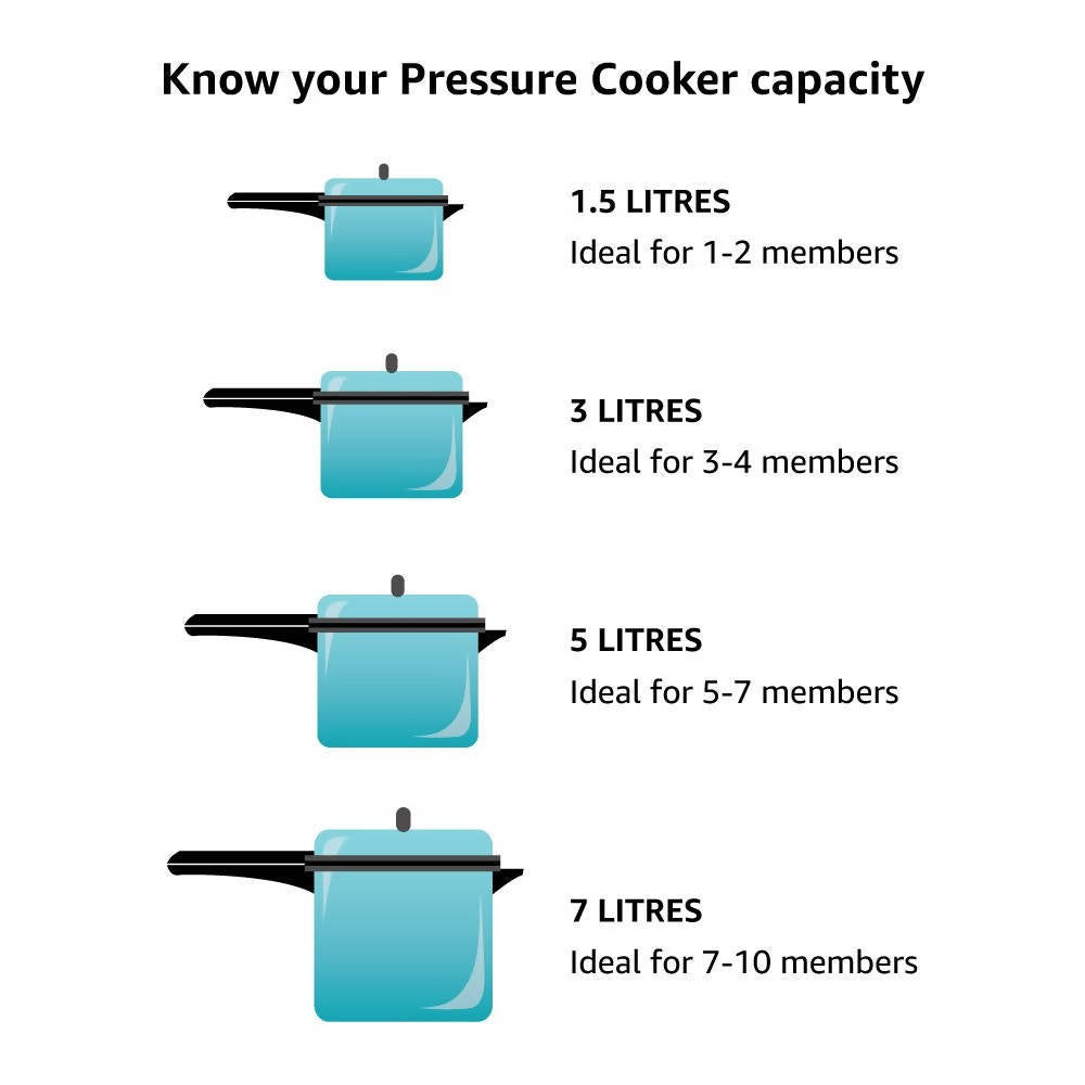 Hawkins Contura Pressure Cooker 4 Litre - Silver (HC40)