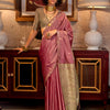 Women's Tussar Silk Light Green Woven Design Designer Saree With Blouse Piece