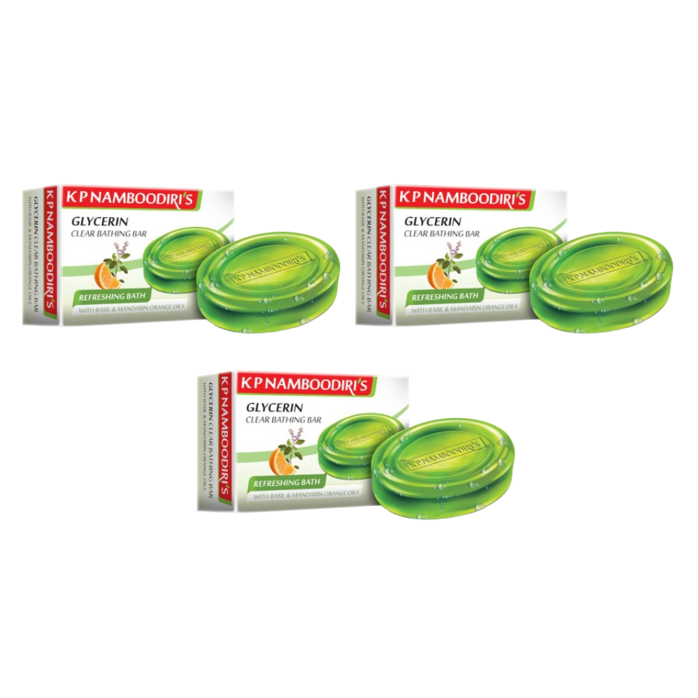 Kp Namboodiri's Glycerin Clear Refreshing Bathing Bar - Indyancart