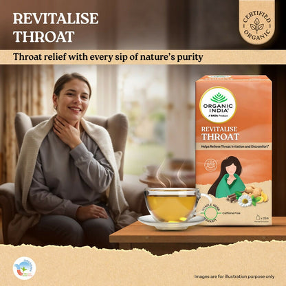 Organic India Revitalise Throat Teabags
