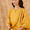 Indyancart IE Yoke Design Straight Gotta Patti Kurta with Palazzo & Dupatta