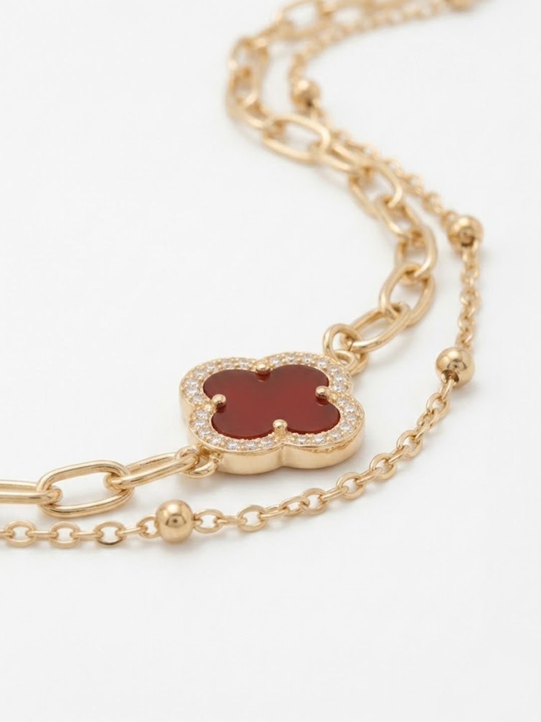 Anouk Women Artrificial Stones Gold Plated Rakhi With Roli Chawal Chandan Mishri