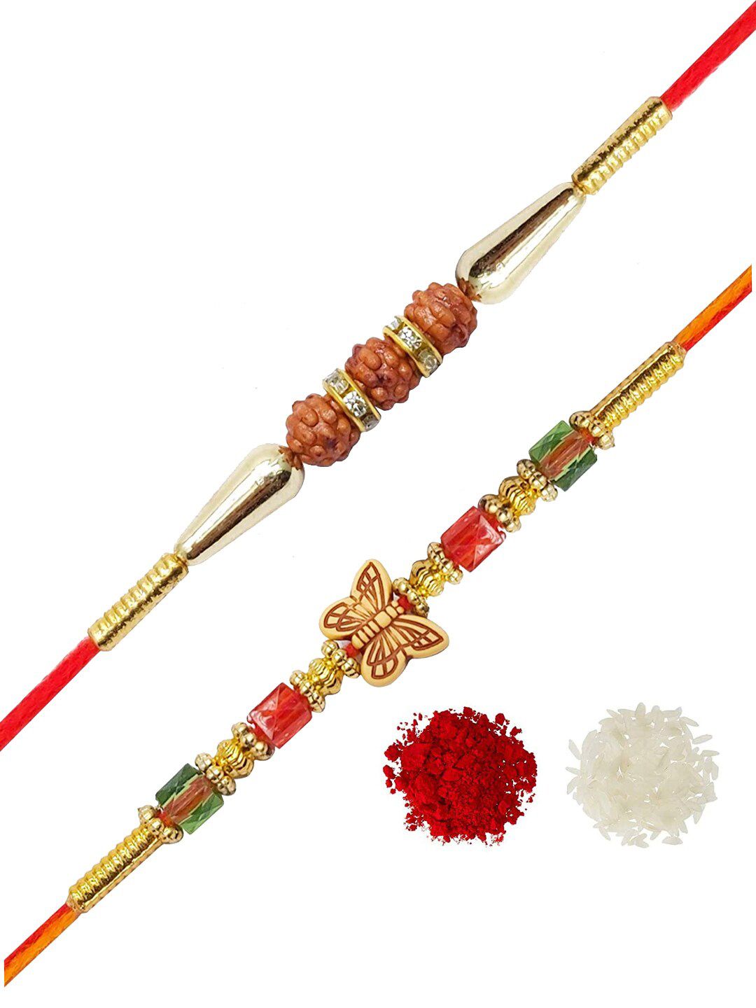 Anouk Unisex Set Of 2 Thread Rakhi
