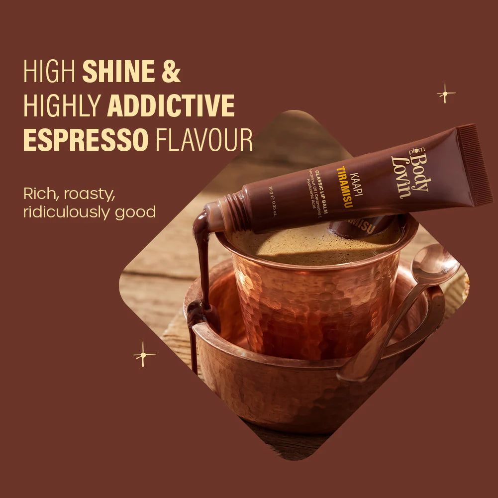 Plum Goodness Kaapi Tiramisu Glassic Lip Balm by BodyLovin'
