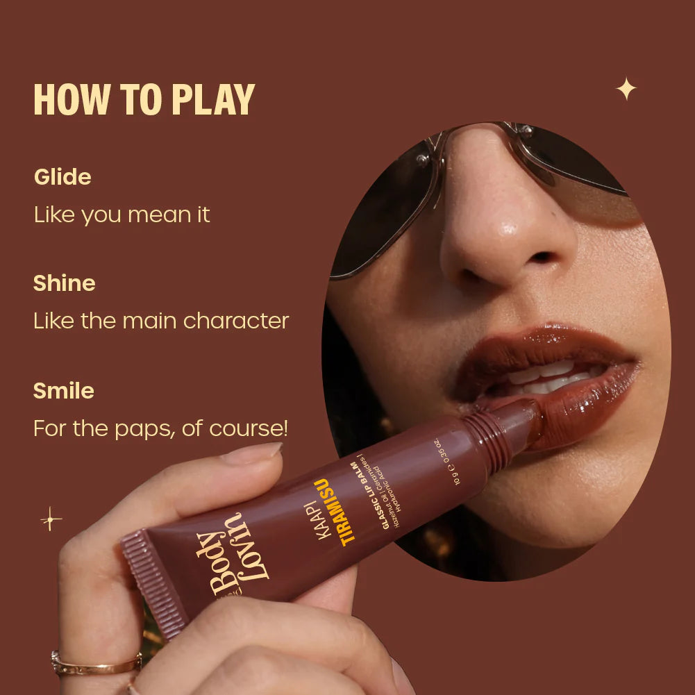 Plum Goodness Kaapi Tiramisu Glassic Lip Balm by BodyLovin'