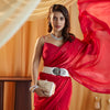 Dhiyona KS Women's women rani solid silk saree