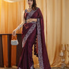 Dhiyona KS Women's Embellished Beads and Stones Saree