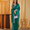Dhiyona KS Women's Embellished Beads and Stones Pure Silk Saree