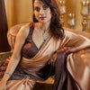 Dhiyona KS Women's Ombre Beads and Stones Satin Saree