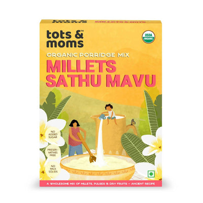 Tots and Moms Organic Millets Sathu Mavu Porridge Mix