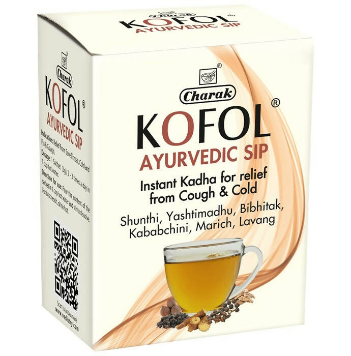Charak Pharma Kofol Ayurvedic Sip Instant Kadha Sachet - Indyancart