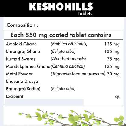 Herbal Hills Ayurveda Keshohills Tablets