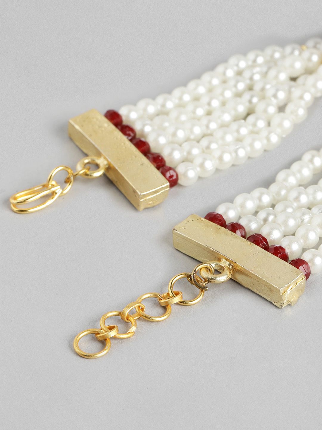Anouk Unisex Set of 2 Beaded Bhai Bhabhi Rakhis With Roli & Chawal