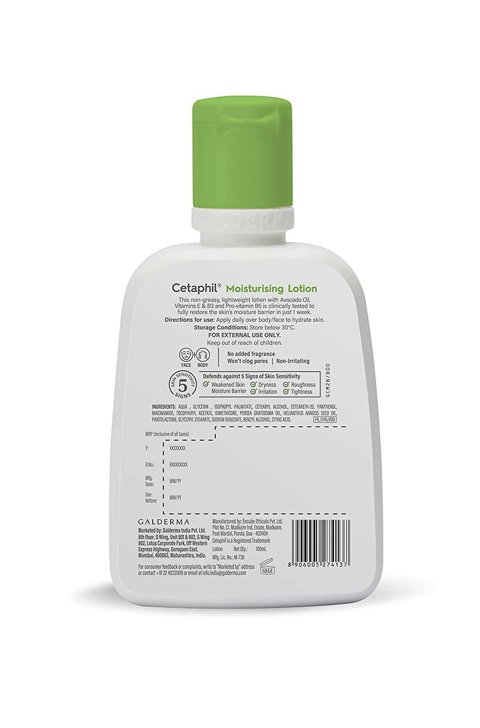 Cetaphil Moisturizing Lotion For Sensitive Skin - Indyancart