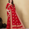 Dhiyona GR Women's Kocham Silk Red Silk Woven Saree