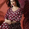 Indyancart SN Women's Embroidered Pure Cotton Kurta & Trouser With Dupatta