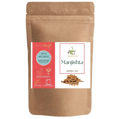 Satvi Wellness Manjishta Tea Bags | Indian Madder | Manjatti | Herbal Tea
