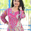 Dhiyona IE Paisley Printed Pure Cotton Straight Kurta With Trousers
