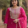 Dhiyona IE Women Ethnic Motifs Embroidered Kurta with Trousers & Dupatta