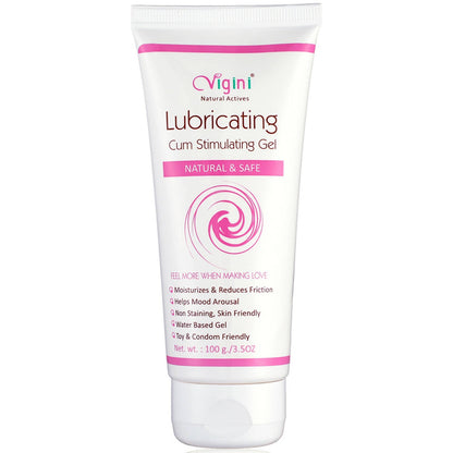 Vigini Natural Actives Vaginal Lubricant, Lubricating Cum Stimulating Lube Gel