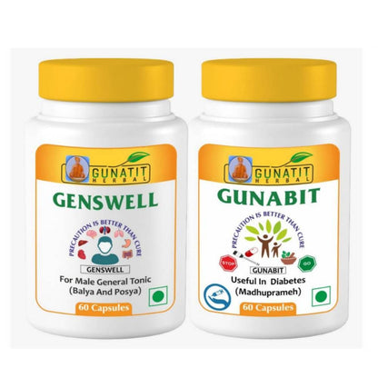Gunatit Herbal Combo Of Genswell + Gunabit Capsules