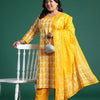 Dhiyona IE Paisley Print Kurta with Trousers & Dupatta