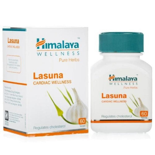 Himalaya Wellness Pure Herbs Lasuna Cardiac Wellness - 60 Tablets - Indyancart