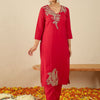 Dhiyona IE Women Ethnic Motifs Self Design Kurta with Trousers & Dupatta
