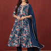 Dhiyona VA Women's Floral Printed Regular Pure Cotton Kurta with Trousers & With Dupatta