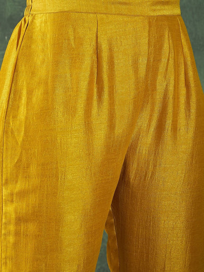 Indyancart VA Women Regular Thread Work Kurta with Palazzos & With Dupatta